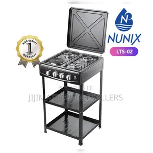 Nunix Cooker 3+1electric Plate Standing Cooker Plus Shelves