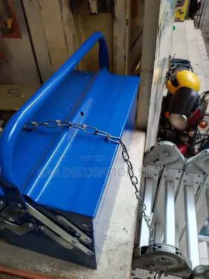 Blue Metallic 2 Sided Toolbox Carrier Box