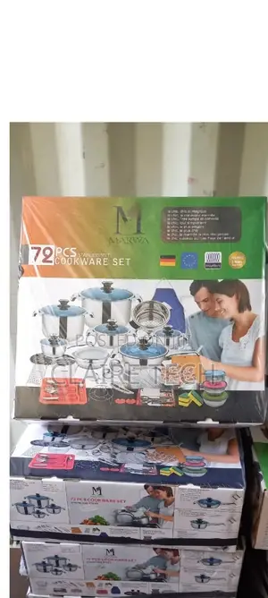 New 72 PCS Marwa Stainless Cookware Set