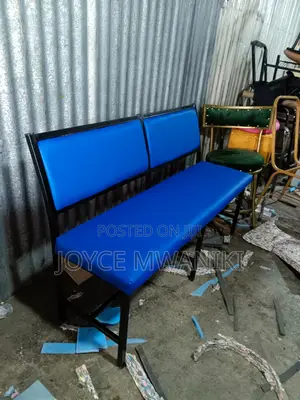 Waiting Bench, Blue 3 Seater
