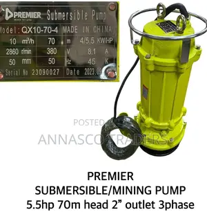 Premier Submersible 5.5hp 70M Head