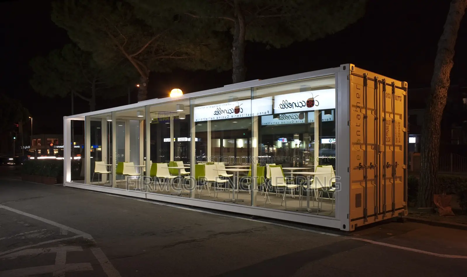 40ft Containerized Restaurant - Frameless