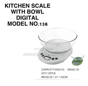 Kitchen Scale With Bowl 5kg
