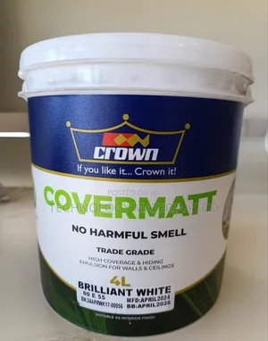 Covermatt Brilliant White Paint(4L)