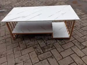 White Marble Coffee Table,