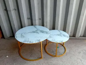 Marble Nesting Coffee Table (Glass Effect),