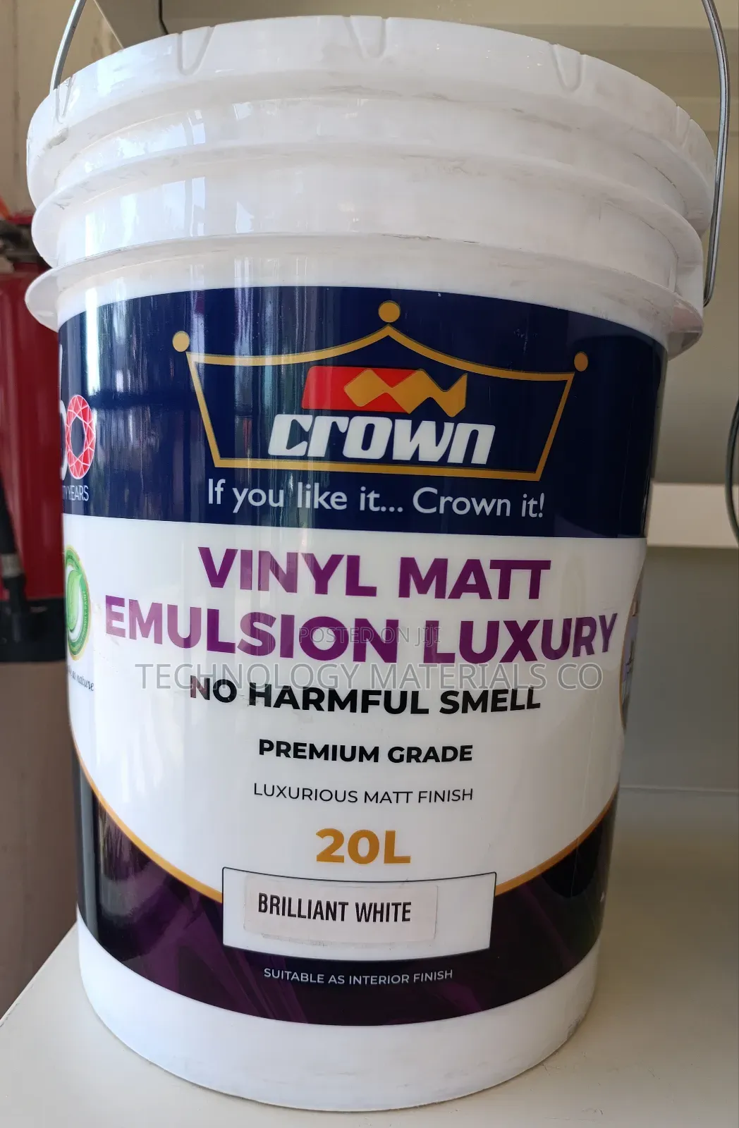 Vinyl Matt Emulsion Luxury,Brilliant White (20L)