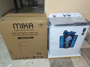 8kg Mika Semi Automatic Twin Tub Top Load Washing Machine