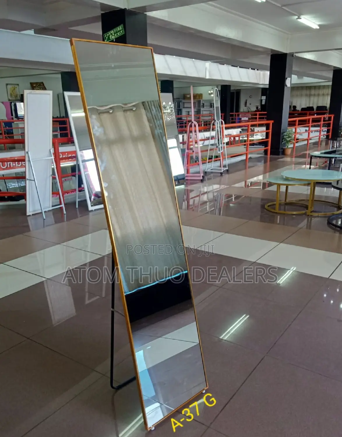 Executive Golden Dressing Mirror.
