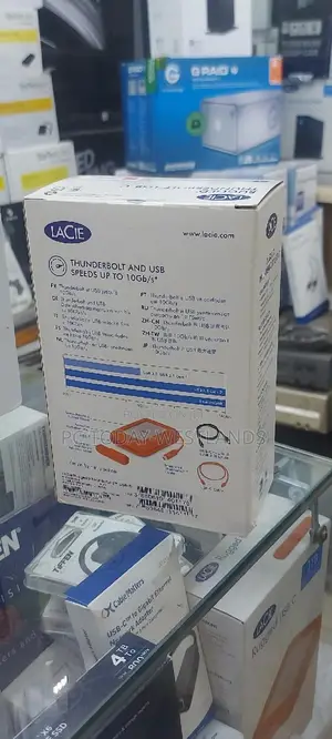 5TB Lacie Rugged Thunderbolt USB-C Portable Hard Drive