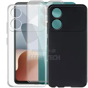 Phone Case for ZTE Blade A34 (6.60"), Slim Soft Silicone Bum
