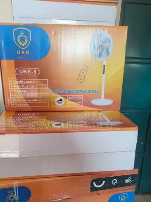 Remote Controlled URK 16" Modern Standing Quiet Fan.
