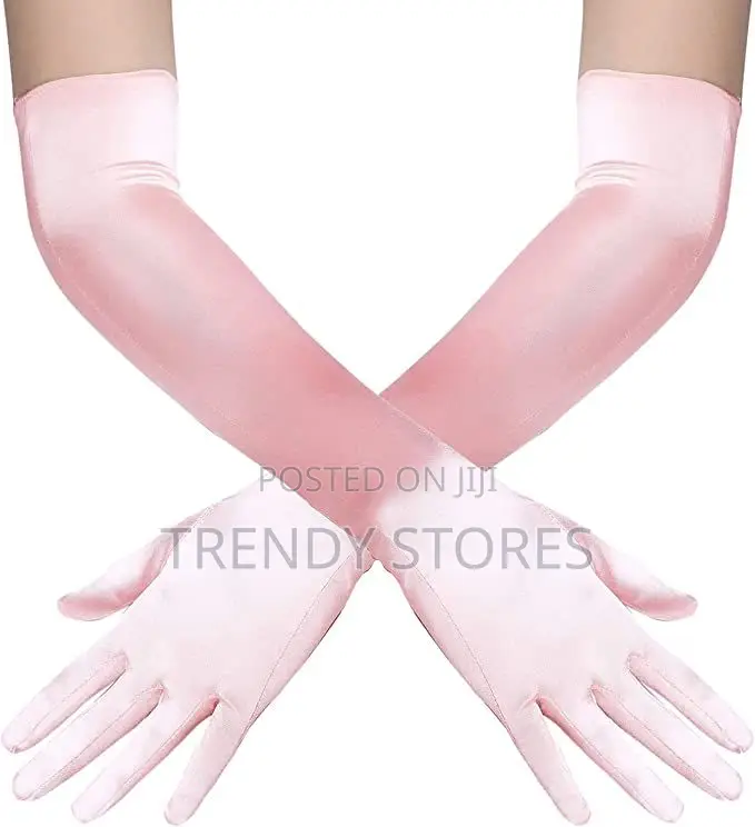 Pink Opera Gloves