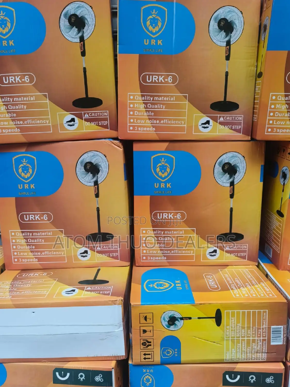 Urk 16 Inches Standing Fan,