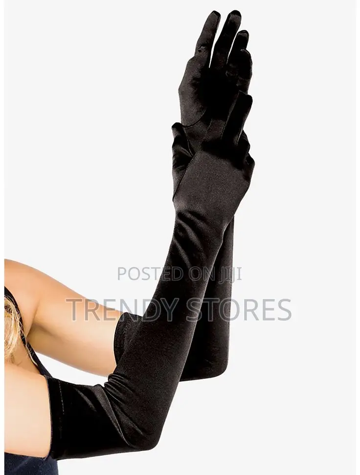 Black Opera Gloves