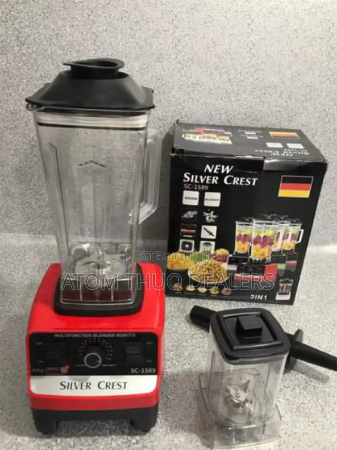 2 in 1 Silver Crest Heavy Duty Commercial Blender