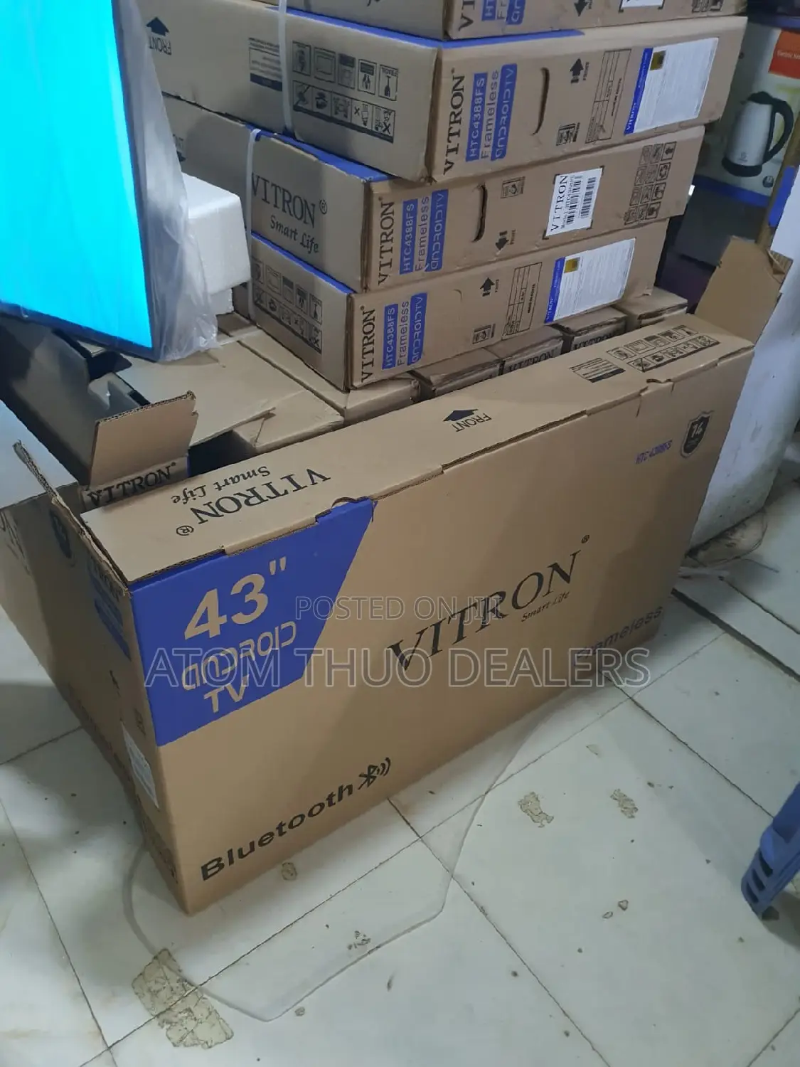 Vitron 43" Inch-Frameless DESIGN,BLUETOOTH,SMART ANDROID