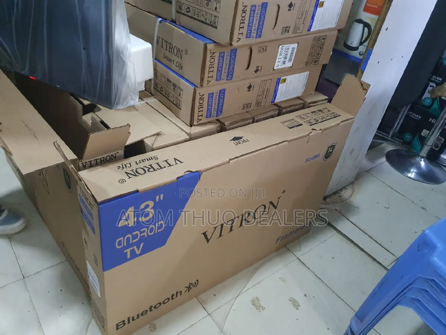 Vitron 43" Inch-Frameless DESIGN,BLUETOOTH,SMART ANDROID.