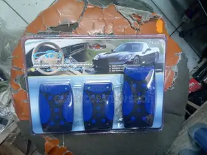 Blue Black Dotted Manual Pedal Covers