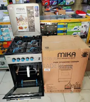 Mika 4gases Burner Free Standing Cooker With Gas Oven Cooker