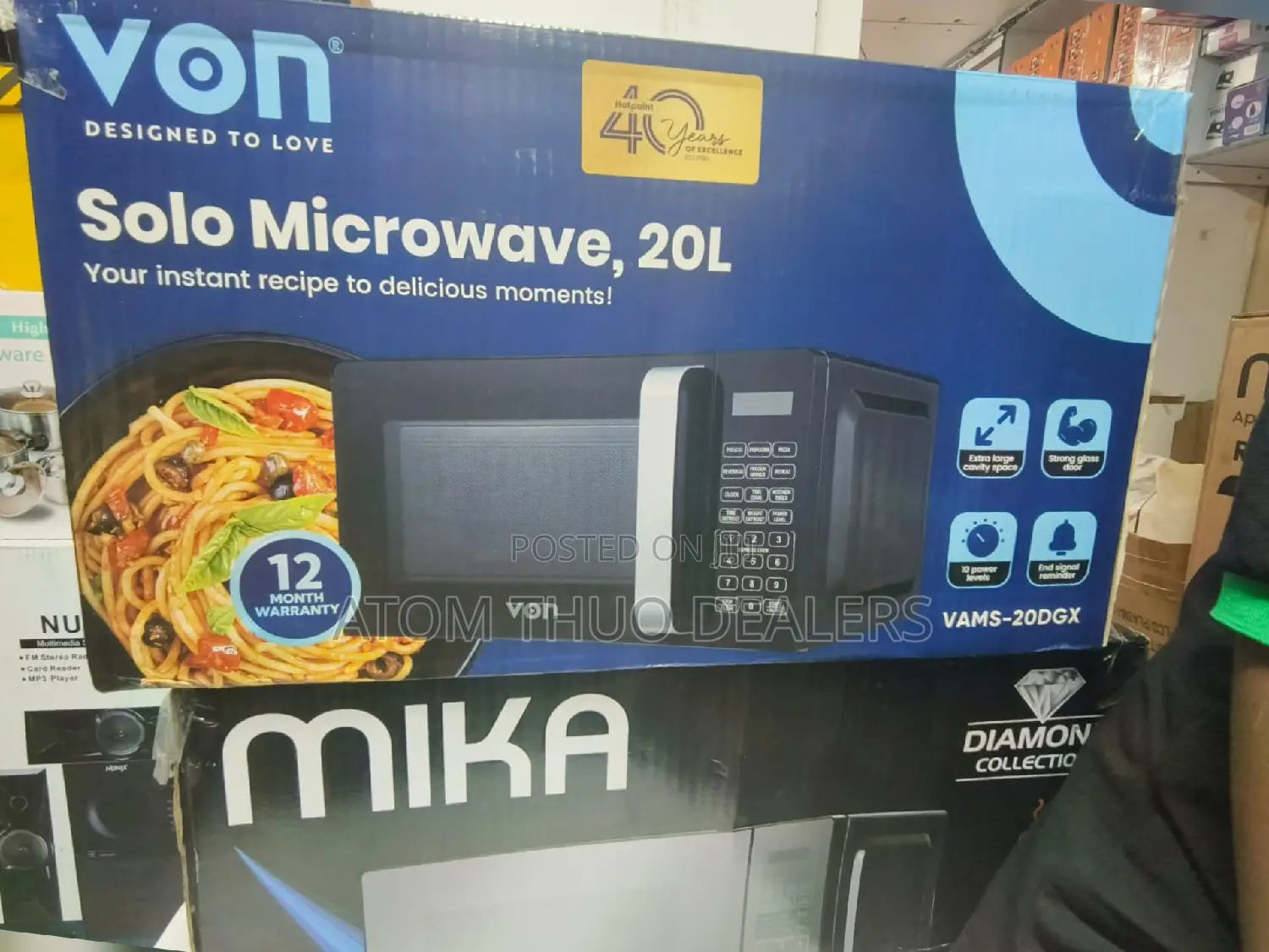 VON Digital Microwave Oven, VAMS-20DGX 20LTR