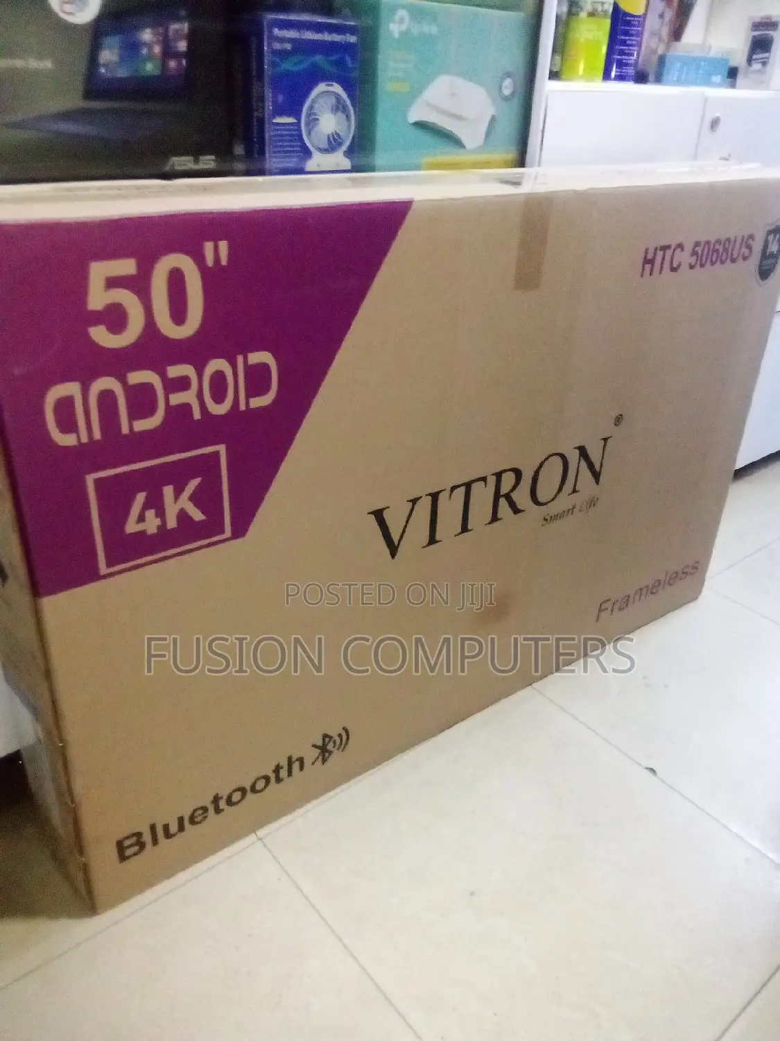 Vitron 50" Inch Frameless Uhd Android TV Bluetooth