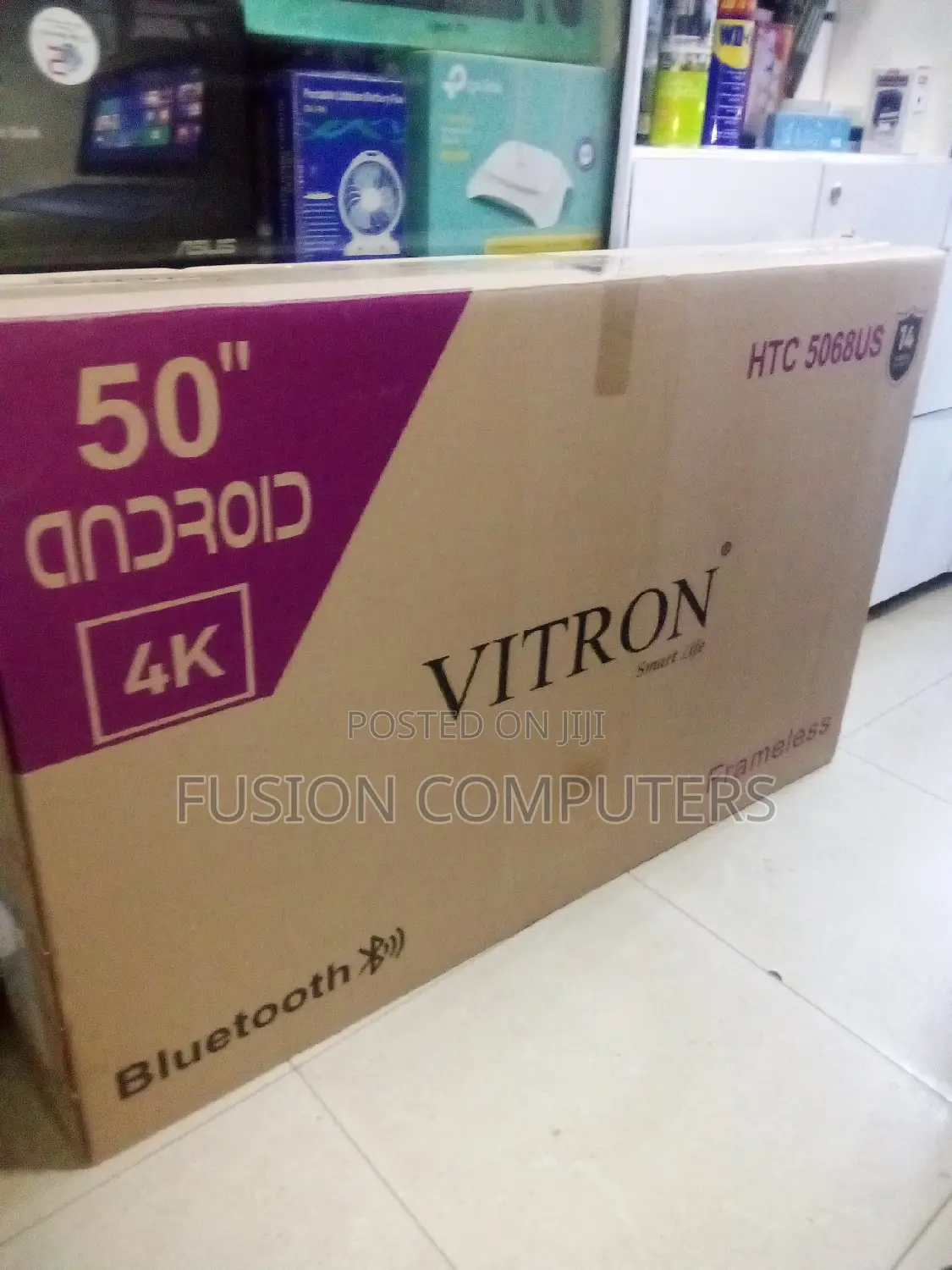 Vitron 50" Inch Frameless Uhd Android TV Bluetooth