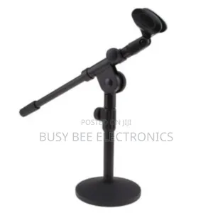 Table Microphone Stand With Mic Clip Holder