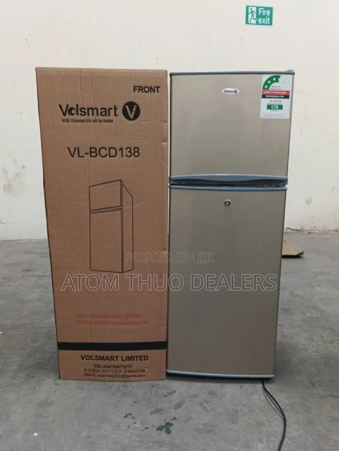 Volsmart 138l Double Door Refrigerator