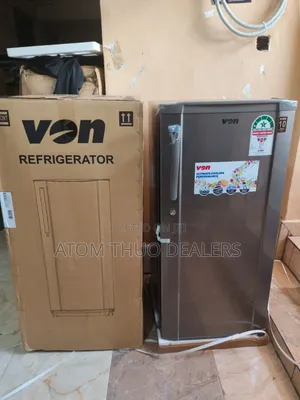 VON VARS-23DHS Single Door Fridge 185L - Silver.