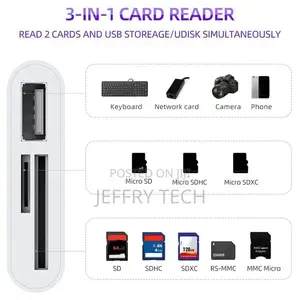 3 In1 Type-C Micro-Usb SD TF Phone OTG Card Reader Adapter S