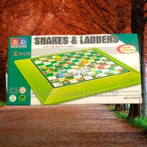 Foldable Portable Snakes And Ladders Board Game