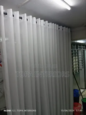 Pearl White Sheer Curtains With Folds for Modern Windows