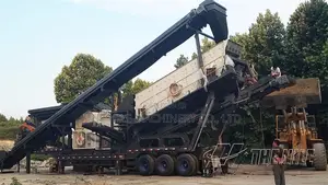 Mining Gravel 150T Quarry Stone Mobile Jaw Crusher Plant