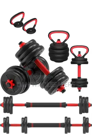 50kg 6 in 1 Dumbell /Kettlebell/ Barbells