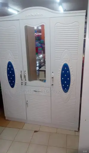 Modern Four Door Wooden Wardrobe