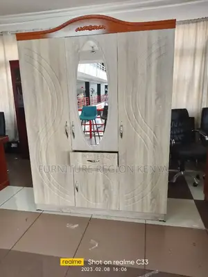 Modern Four Door Wooden Wardrobe