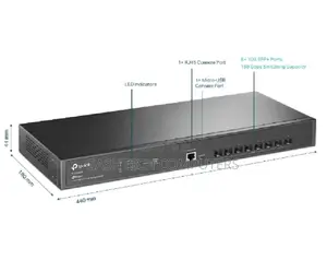 TL-SX3008F Jetstream 8-Port 10GE SFP+ L2+ Managed Switch