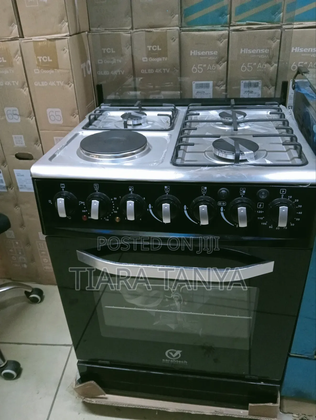 Sarahtech 3G+1E 60x60cm Standing Cooker ST60FS3E1