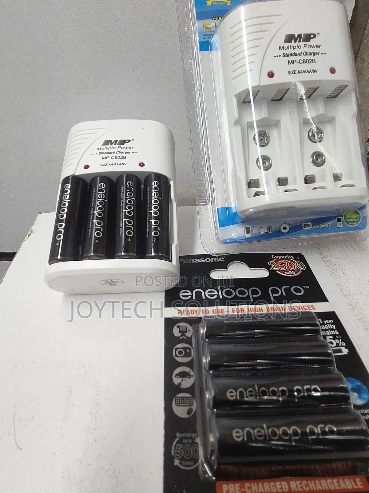 Double AA Panasonic Rechargeable Batteries 4 Pack With Charg