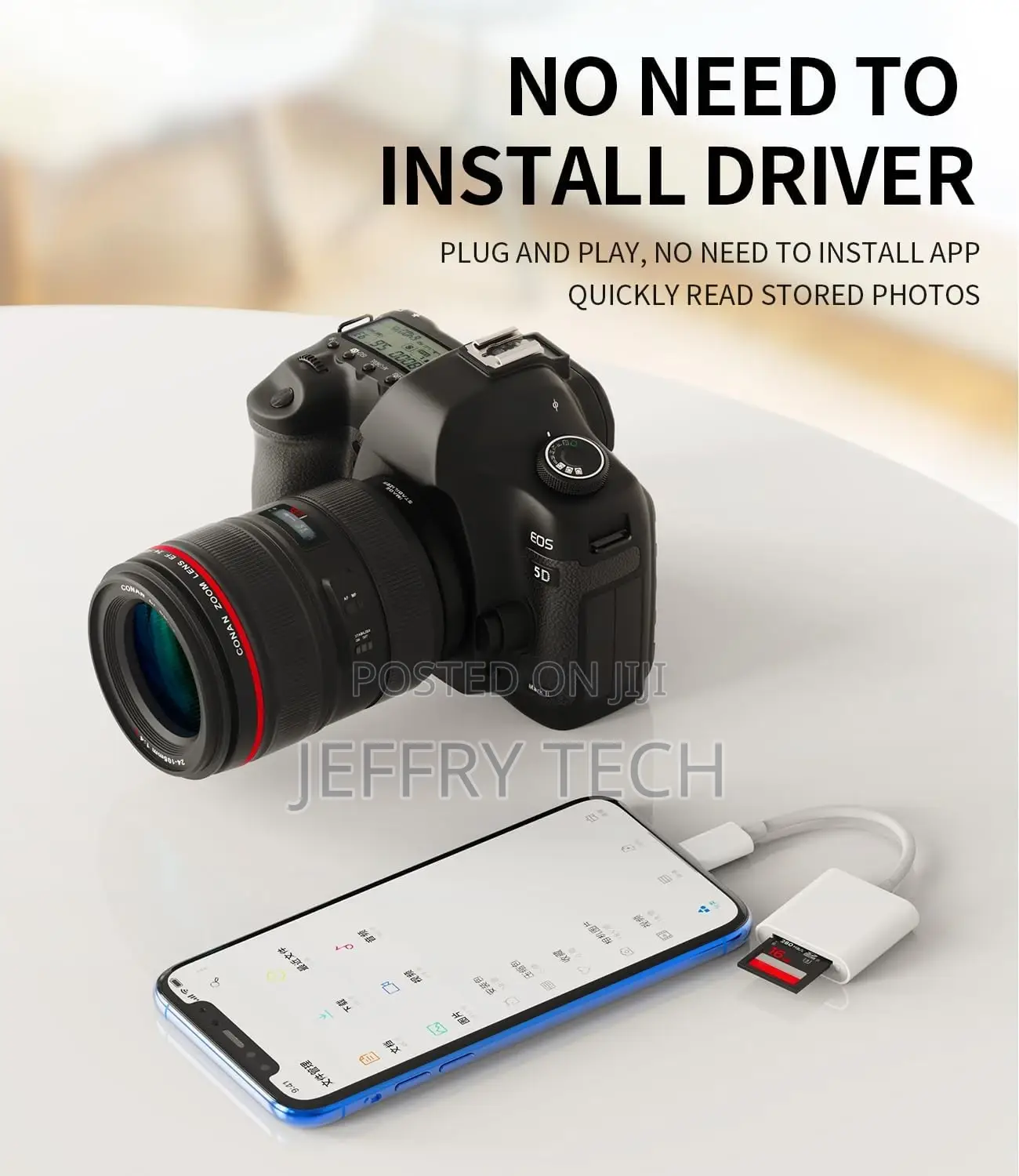 Micro SD Card Reader for iPhone iPad Memory Lightning to Cam