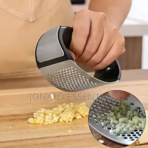 Stainless Steel Garlic Press Rocker and Garlic Crusher Squeezer