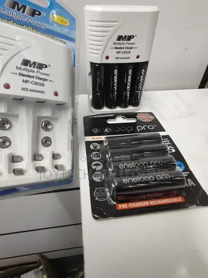 Double Aa Rechargeable Panasonic Batteries : With Charger