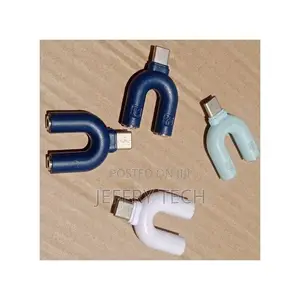 Type -C Male to 3.5mm 2 Female Audio Jack