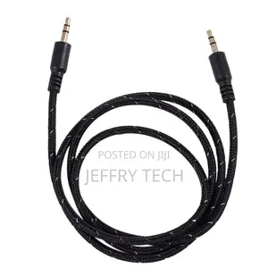 1M 3.5mm Stereo Male to Male Aux Cable Audio Lead, Black