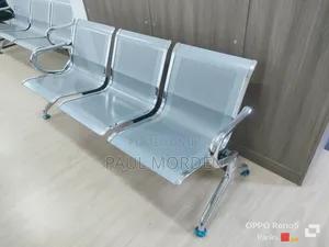Metallic Three Seater Receptionist Chair