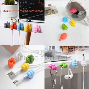5pc Silicone Thumb Wall Hooks Set