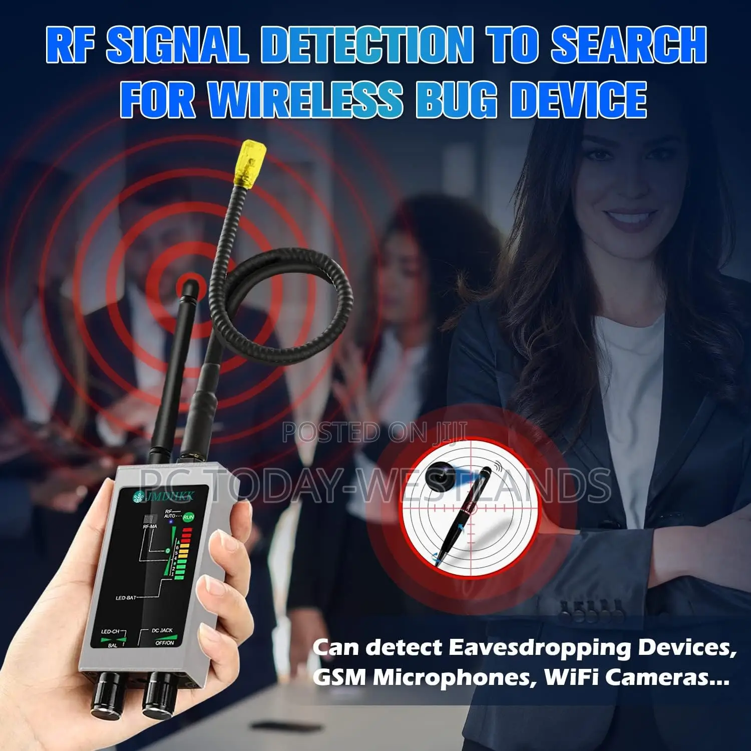 Bug Detector, Hidden Camera Detectors,Anti Spy Detector,RF