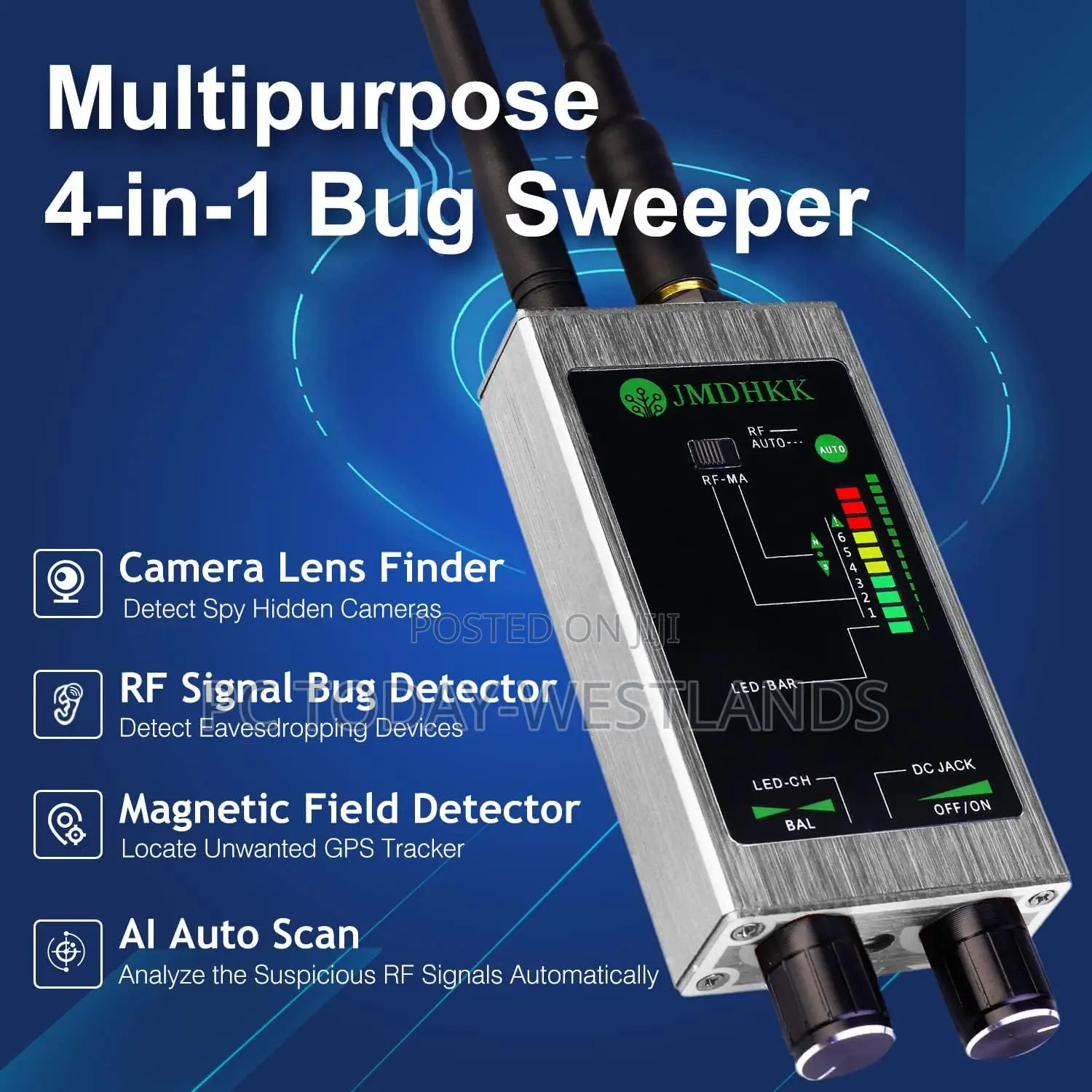 Bug Detector, Hidden Camera Detectors,Anti Spy Detector,RF