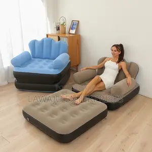 5 in 1 Inflatable Couch and Lazy Sofa Bed